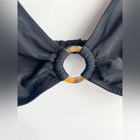 Bikini Top with Tortoiseshell Print Detail - Picture 2 of 5